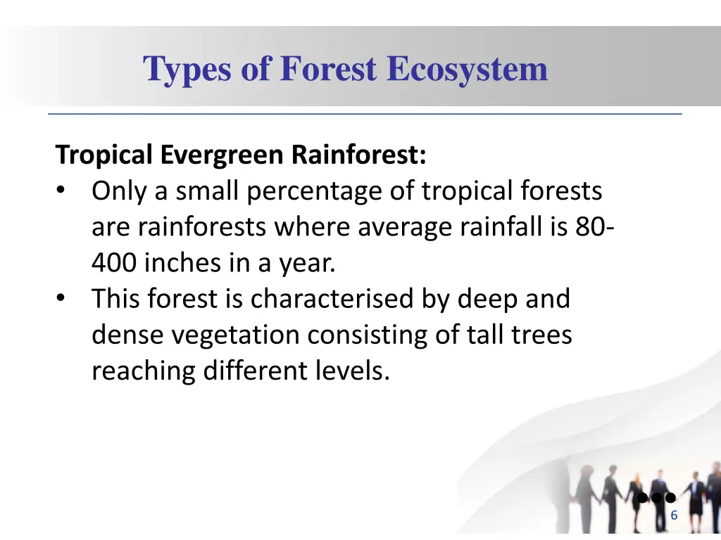 types of forest ecosystem