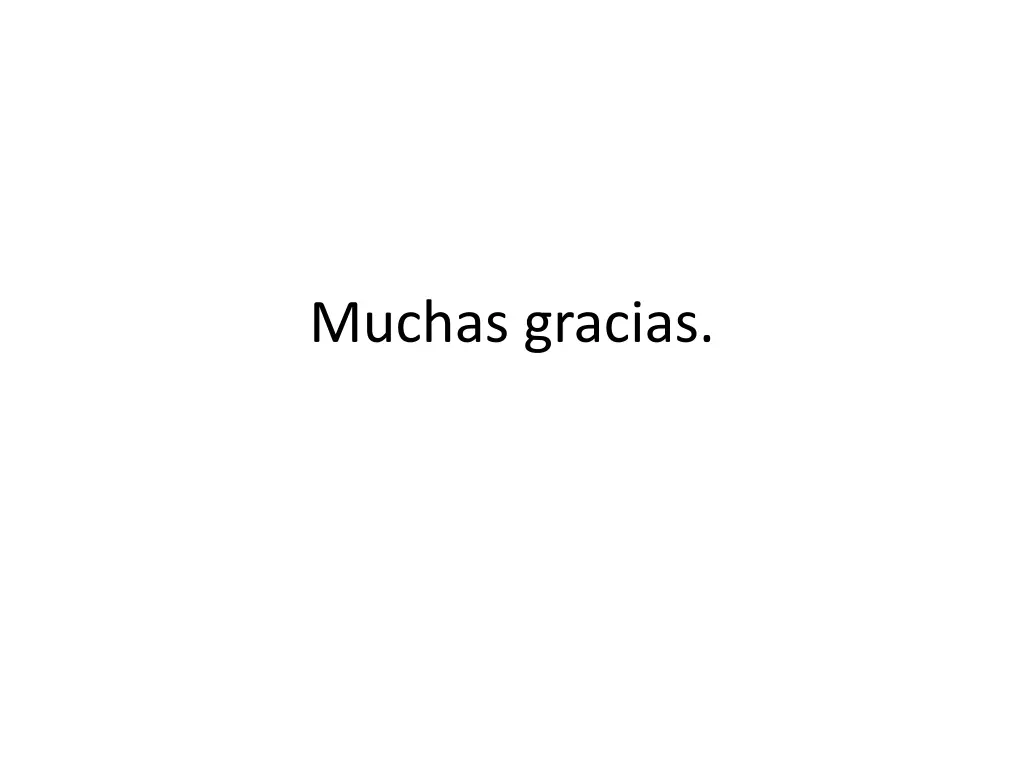muchas gracias