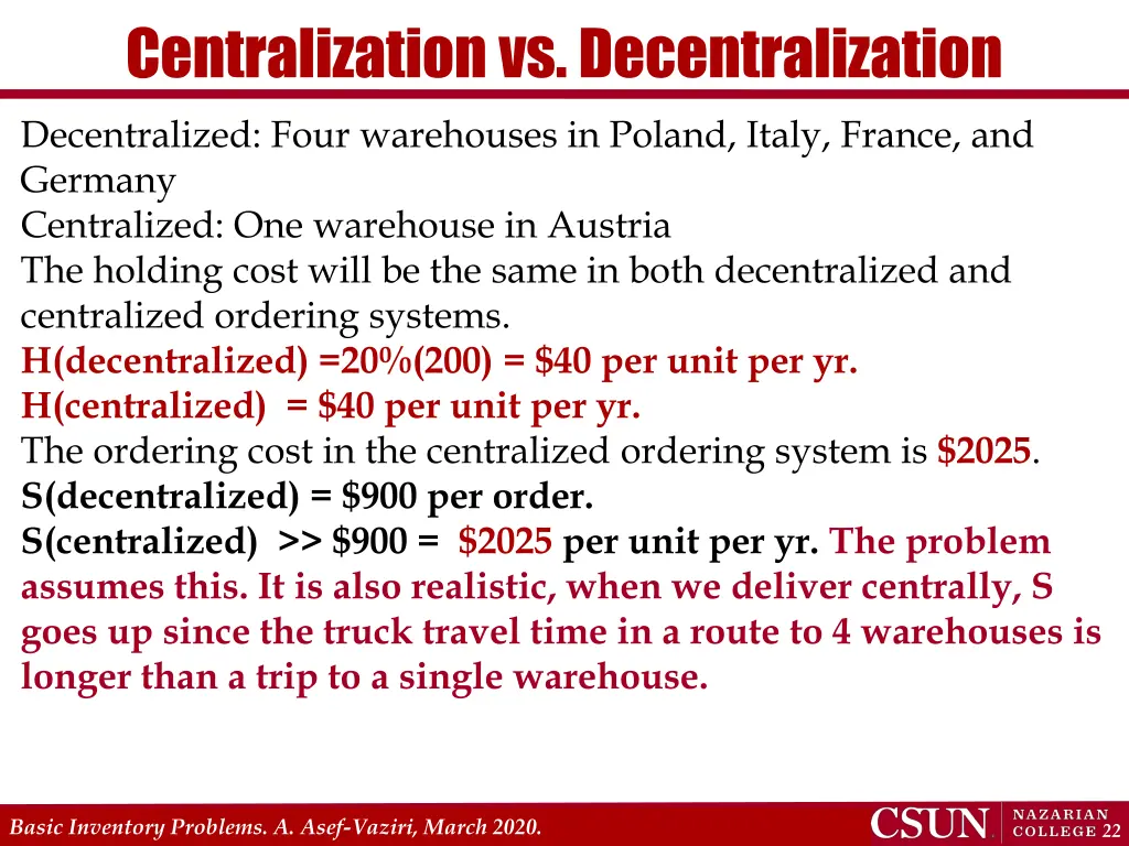 centralization vs decentralization