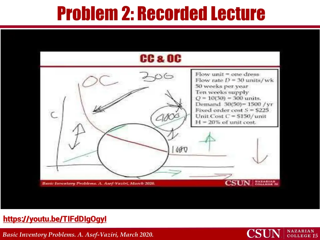 problem 2 recorded lecture