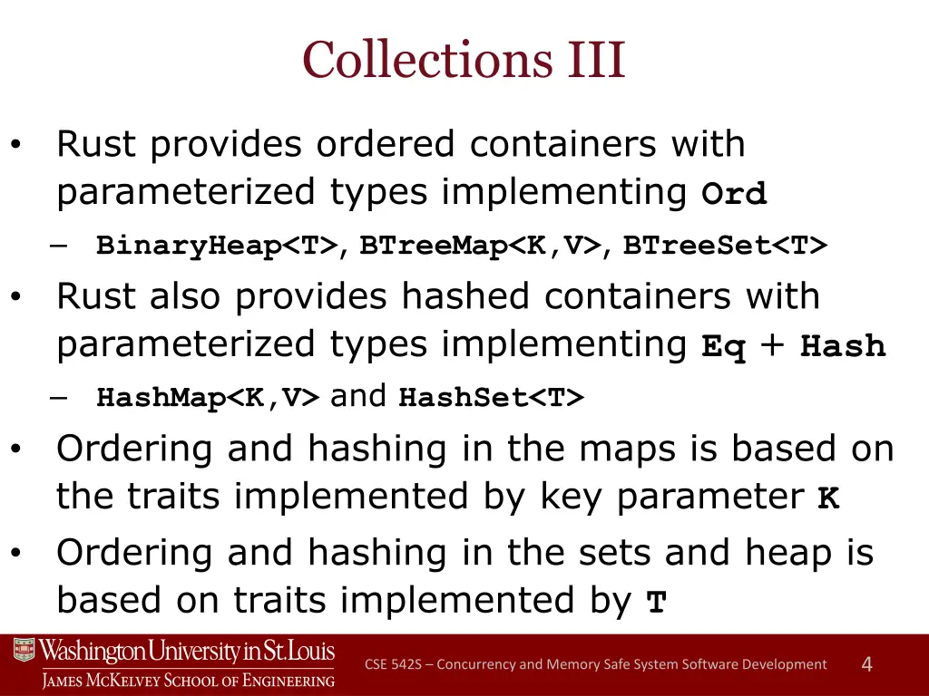 collections iii