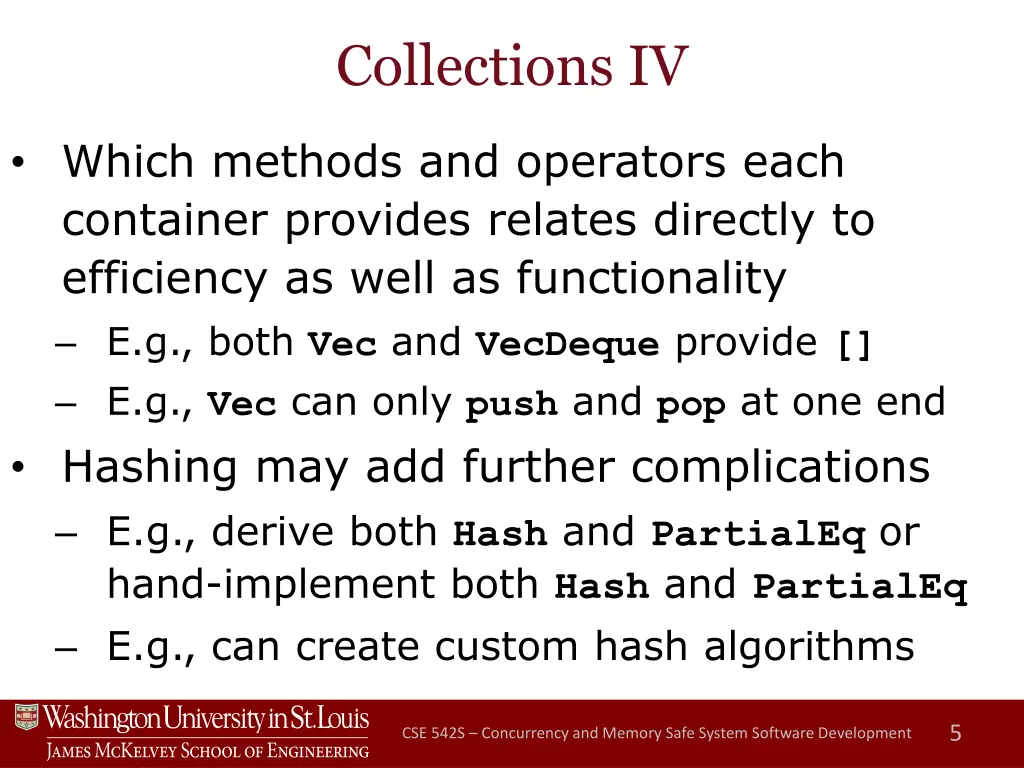 collections iv