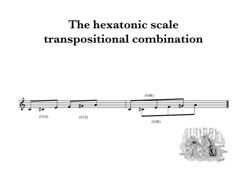 the hexatonic scale transpositional combination