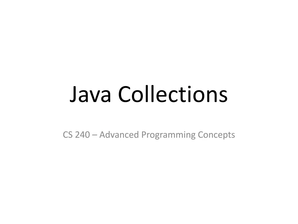 java collections