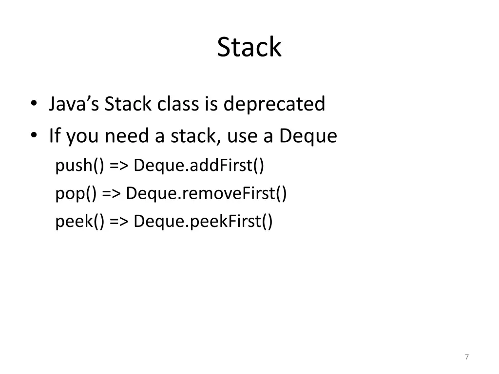 stack