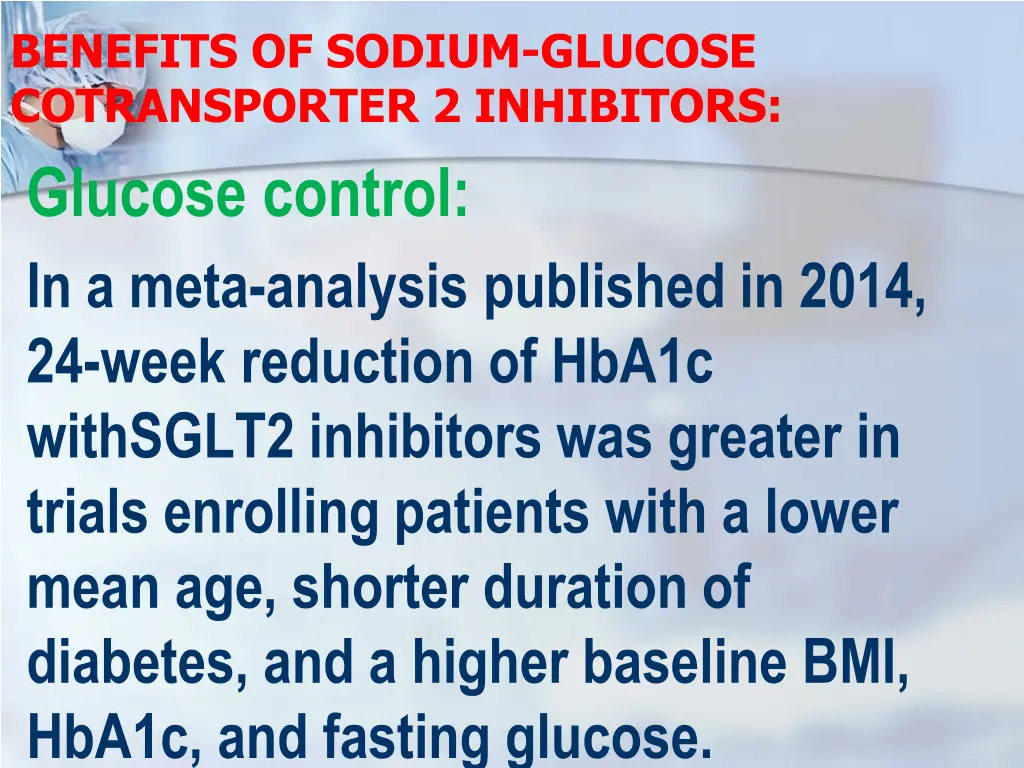 benefits of sodium glucose cotransporter