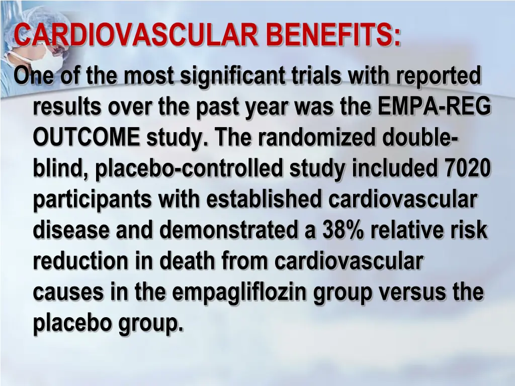 cardiovascular benefits one of the most