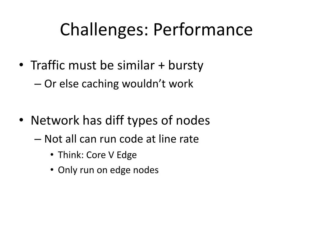 challenges performance