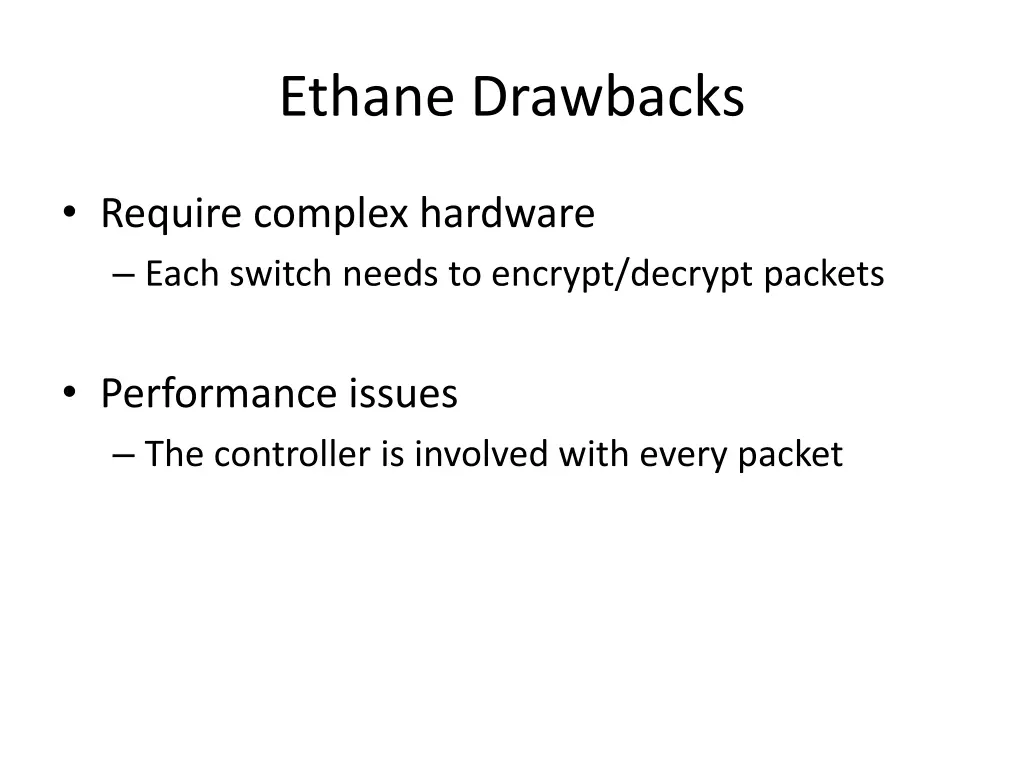 ethane drawbacks