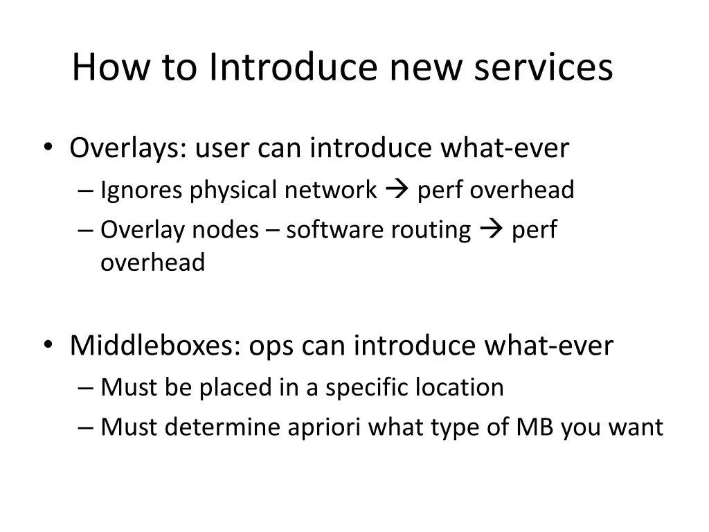 how to introduce new services