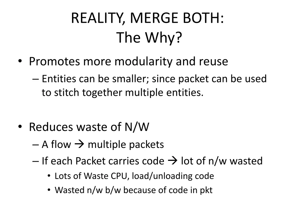 reality merge both the why