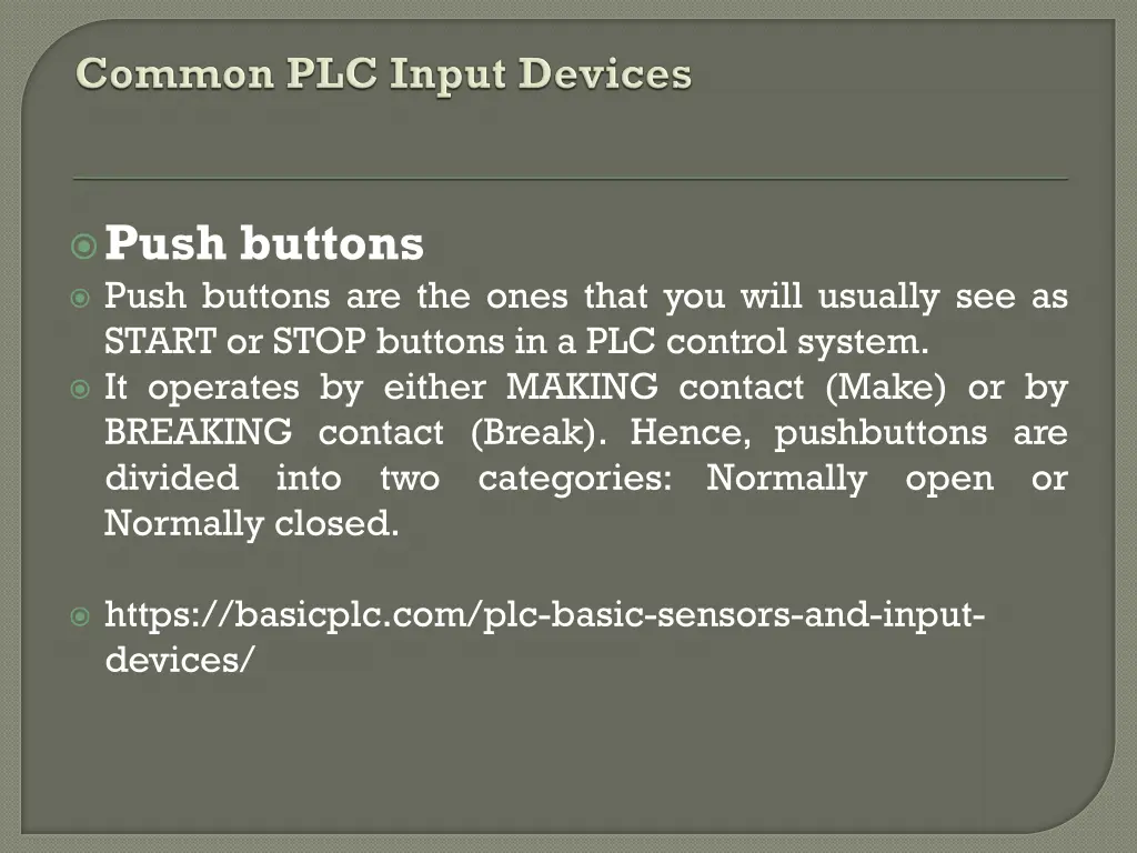 push buttons push buttons are the ones that