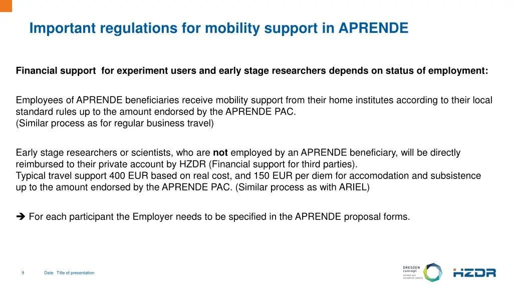 important regulations for mobility support