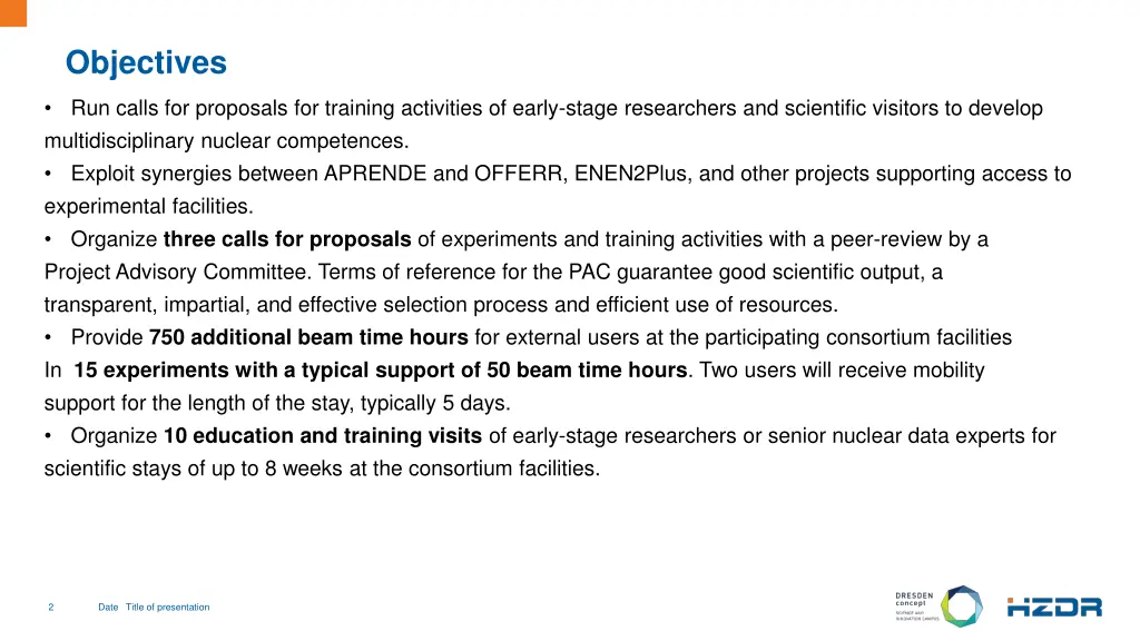 objectives