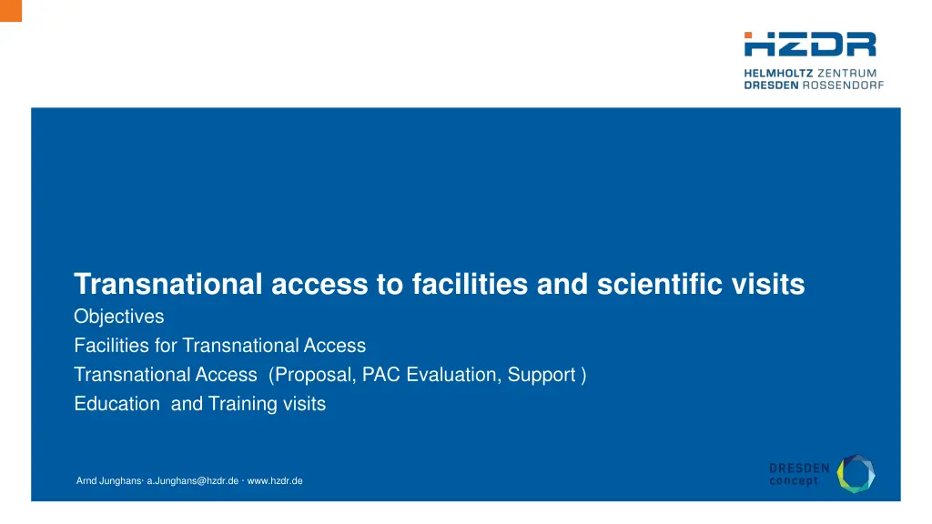 transnational access to facilities and scientific