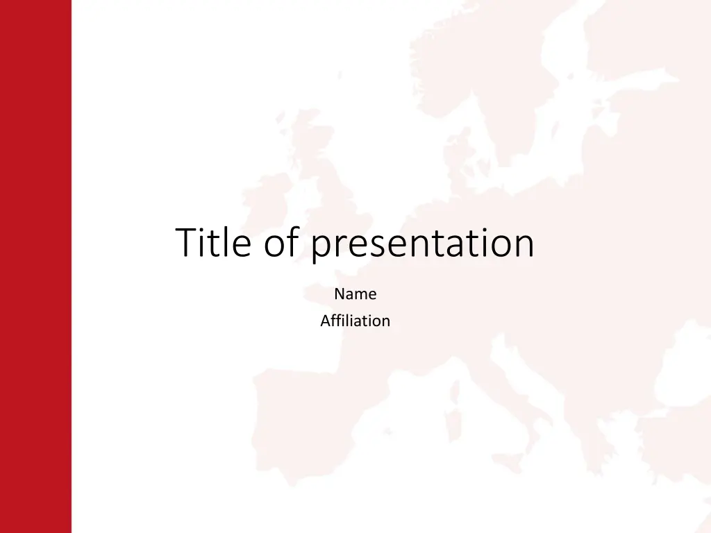 title of presentation