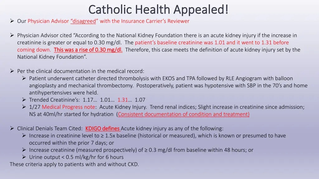 catholic health appealed catholic health appealed