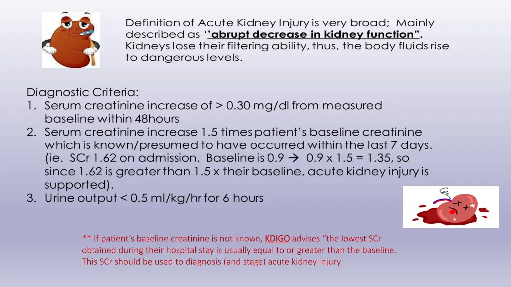 if patient s baseline creatinine is not known