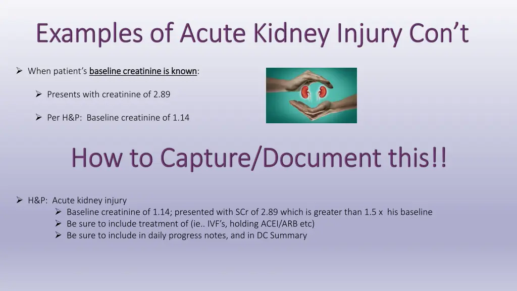 when patient s baseline creatinine is known