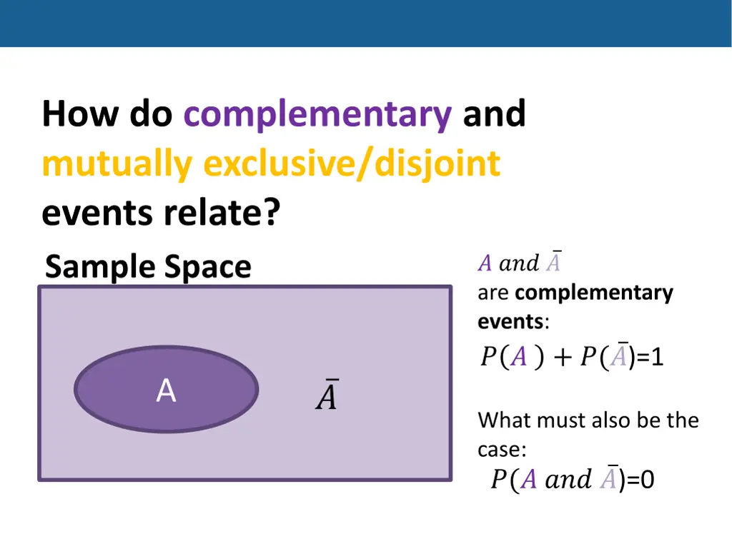 how do complementary and mutually exclusive 3