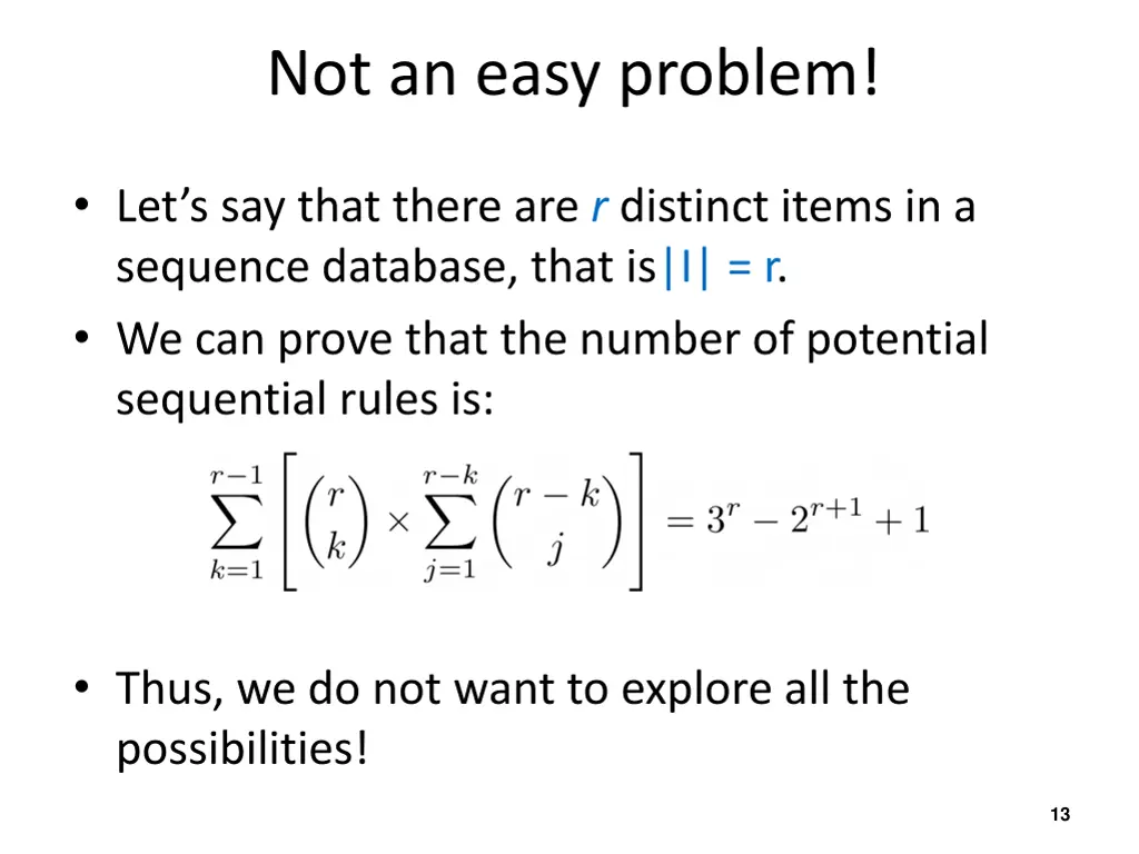 not an easy problem