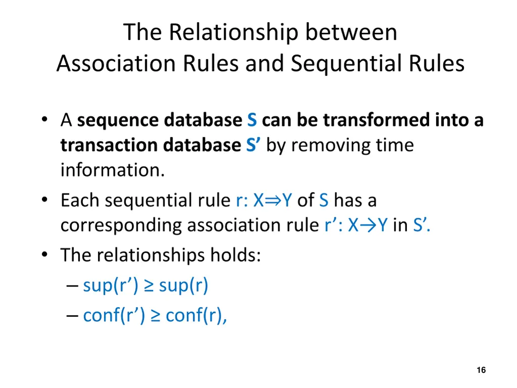 the relationship between association rules