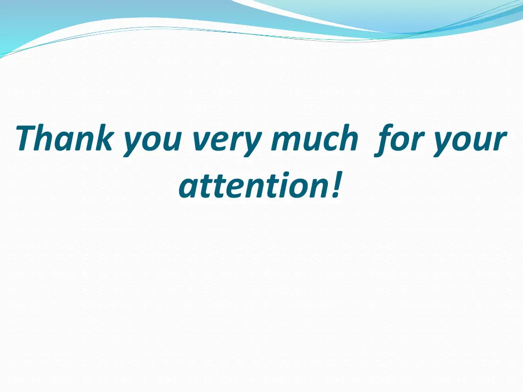thank you very much for your attention