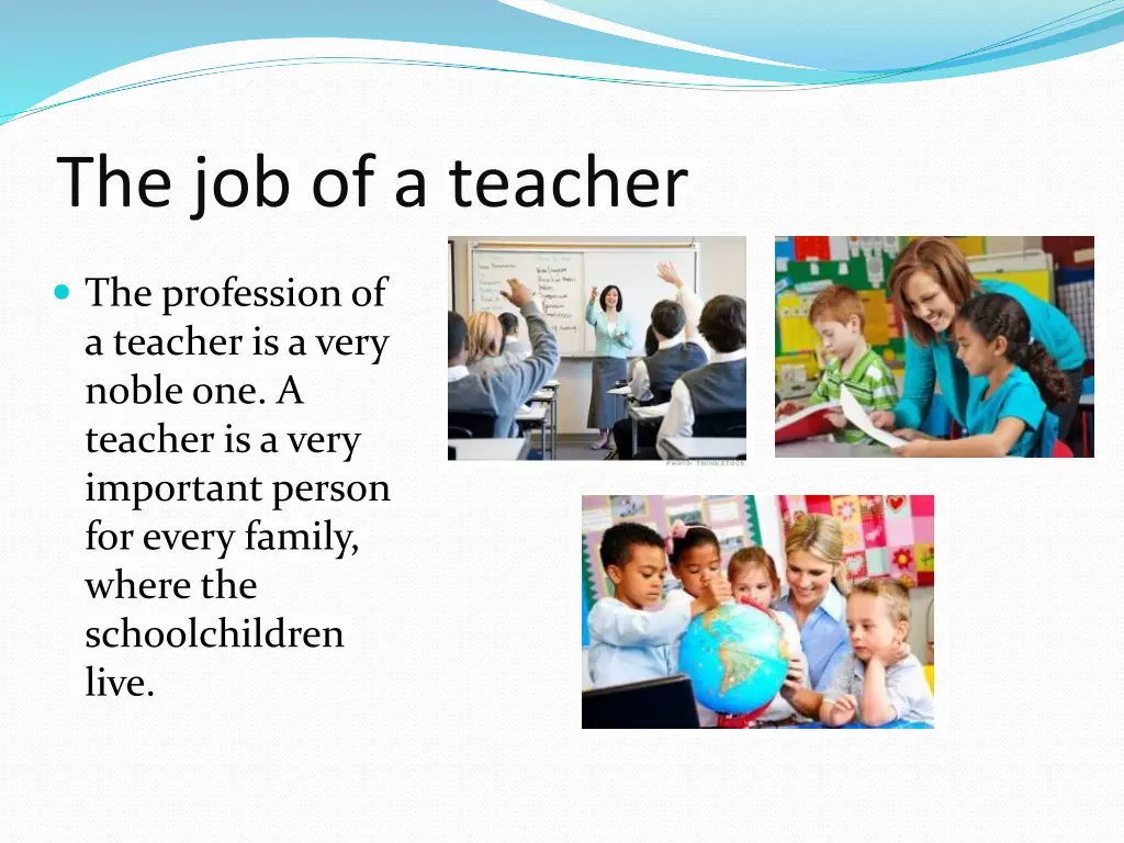 the job of a teacher