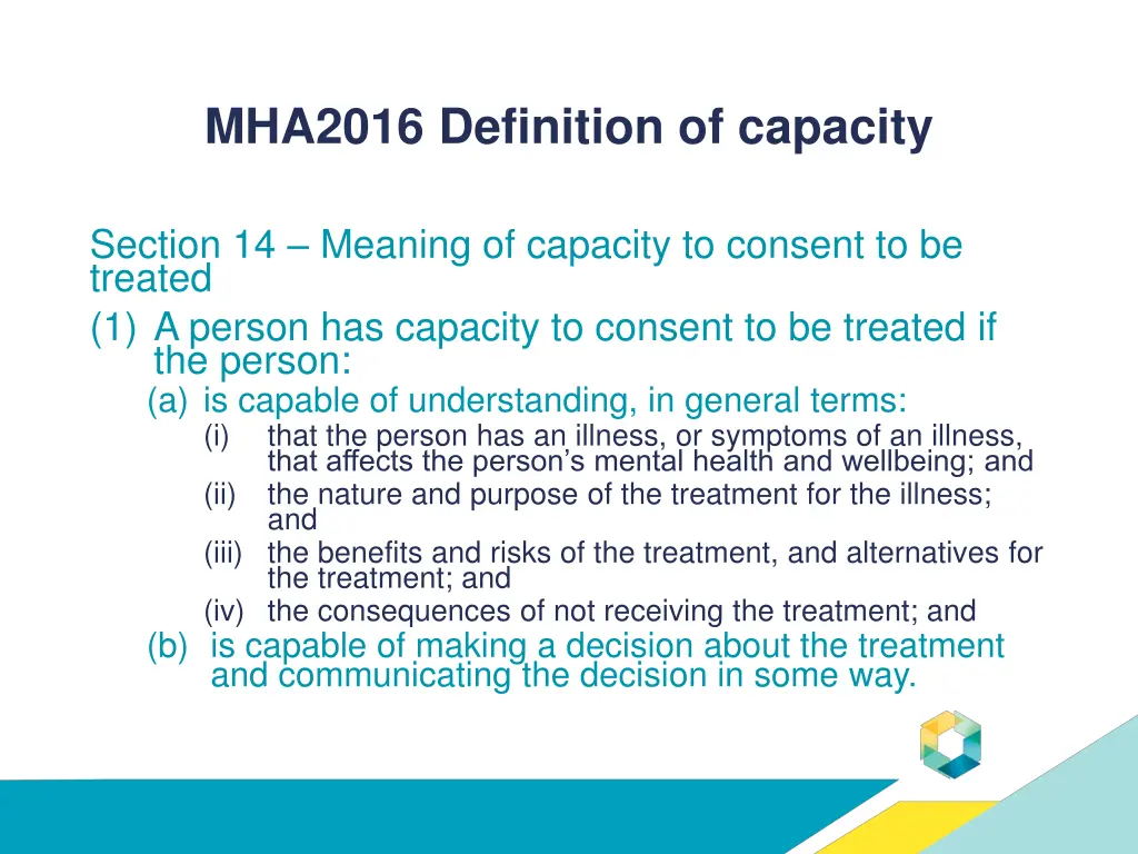 mha2016 definition of capacity