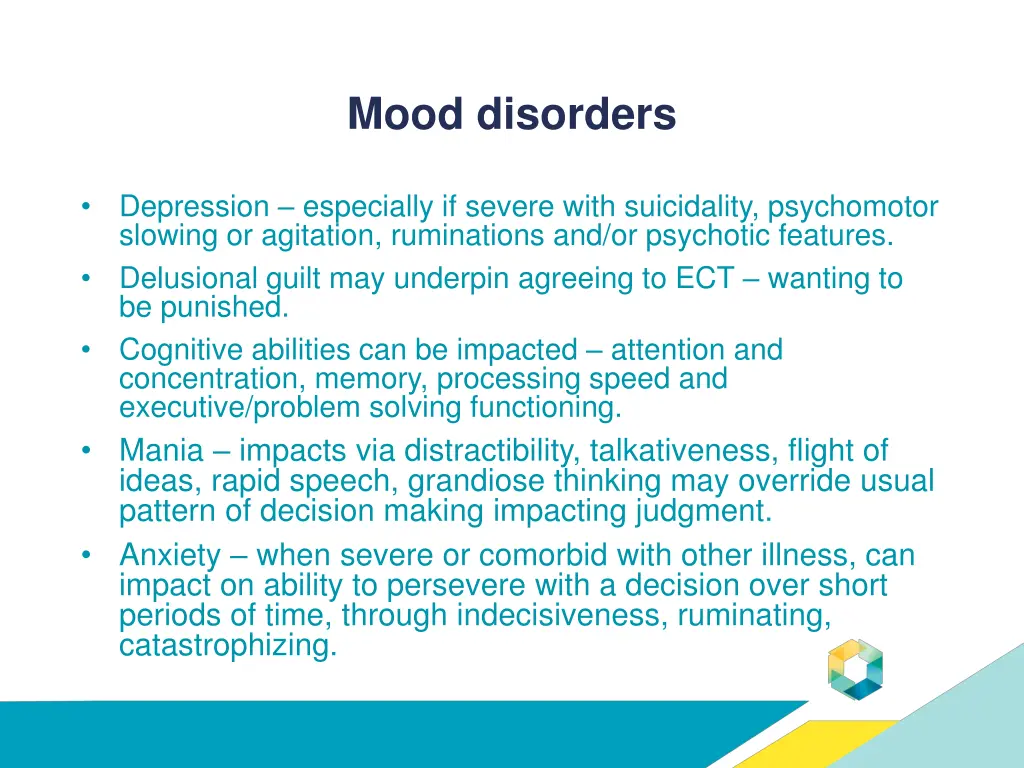 mood disorders