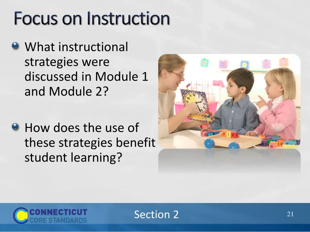 focus on instruction