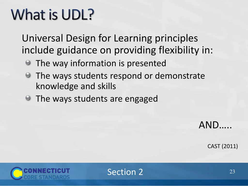 what is udl 1