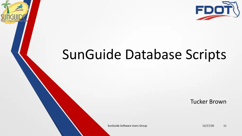 sunguide database scripts