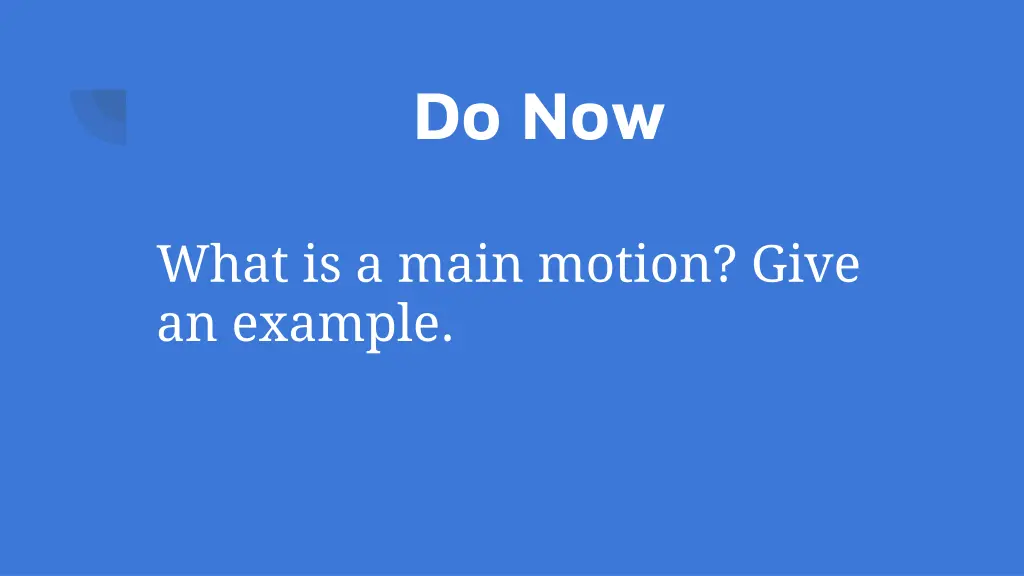 do now 1