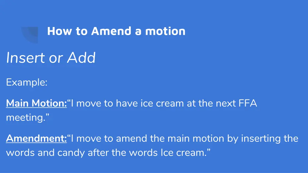how to amend a motion 1