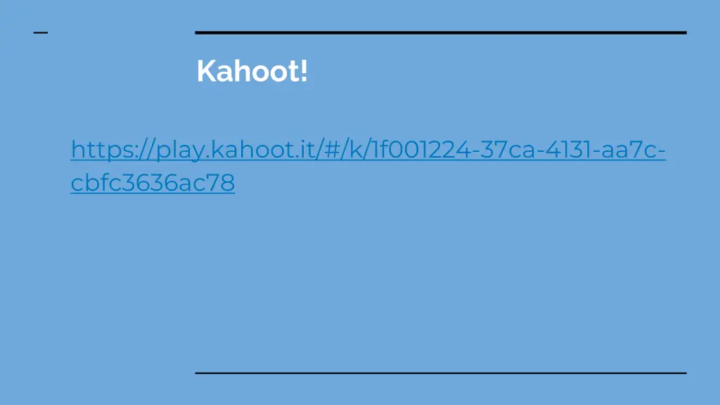 kahoot