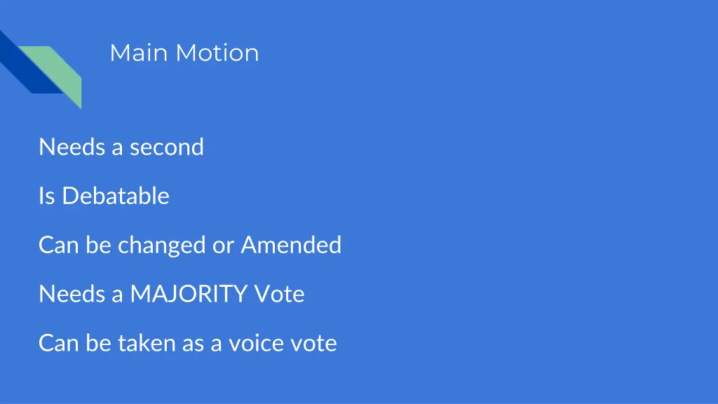 main motion 1