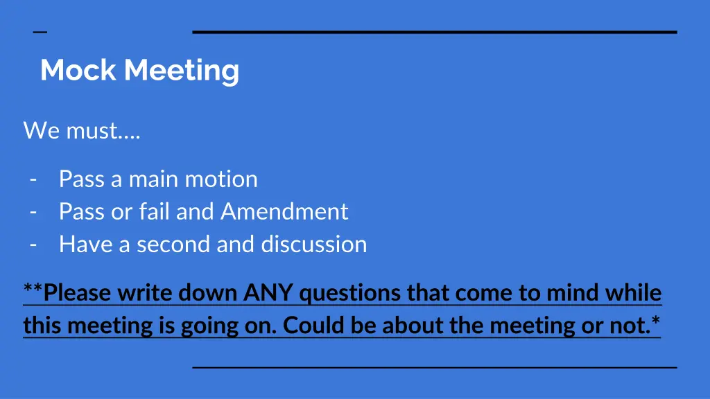 mock meeting 2