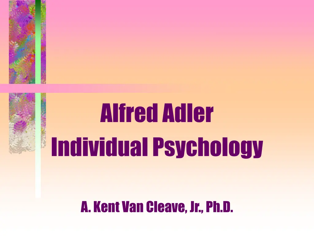 alfred adler individual psychology