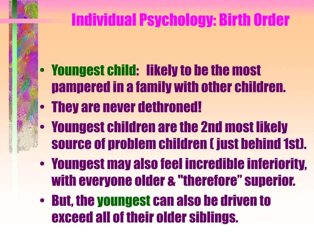 individual psychology birth order 1
