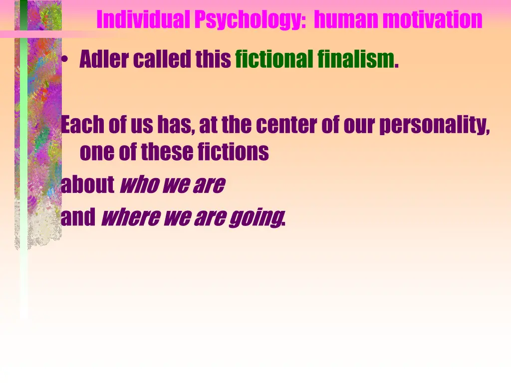 individual psychology human motivation 1
