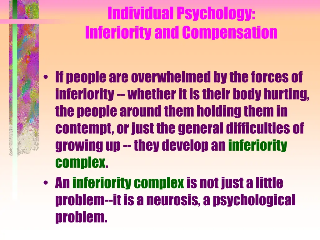 individual psychology inferiority and compensation 2