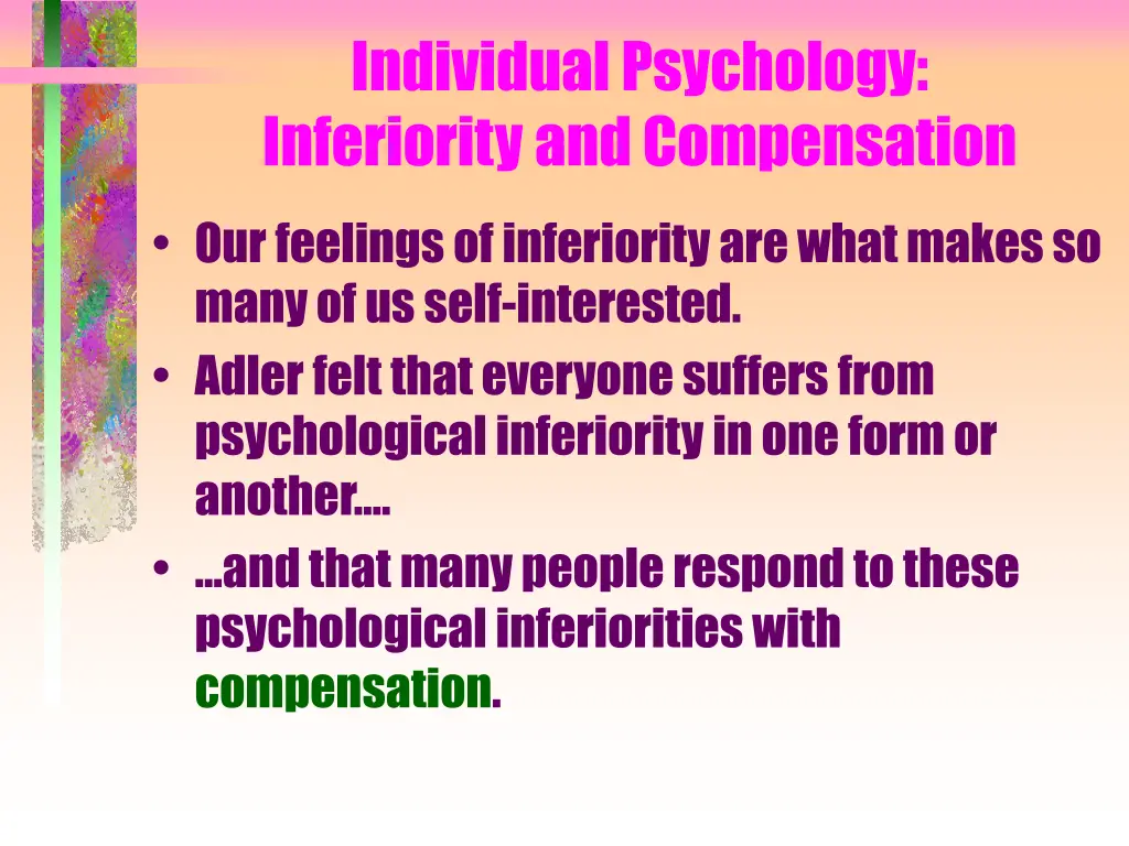individual psychology inferiority and compensation
