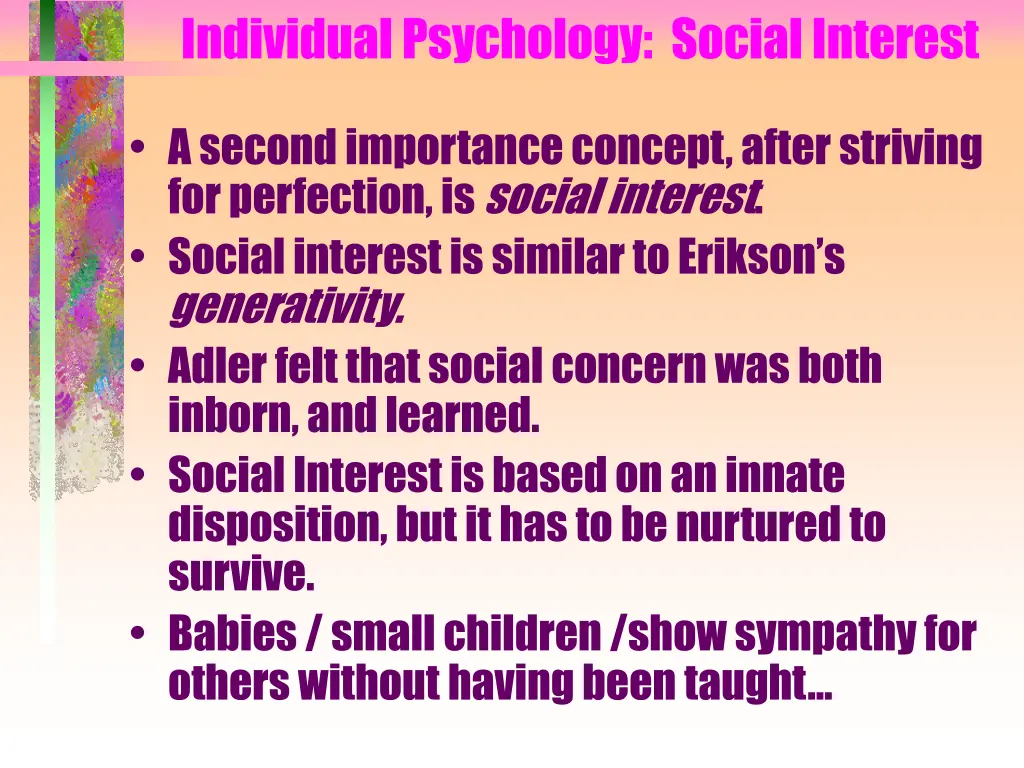 individual psychology social interest
