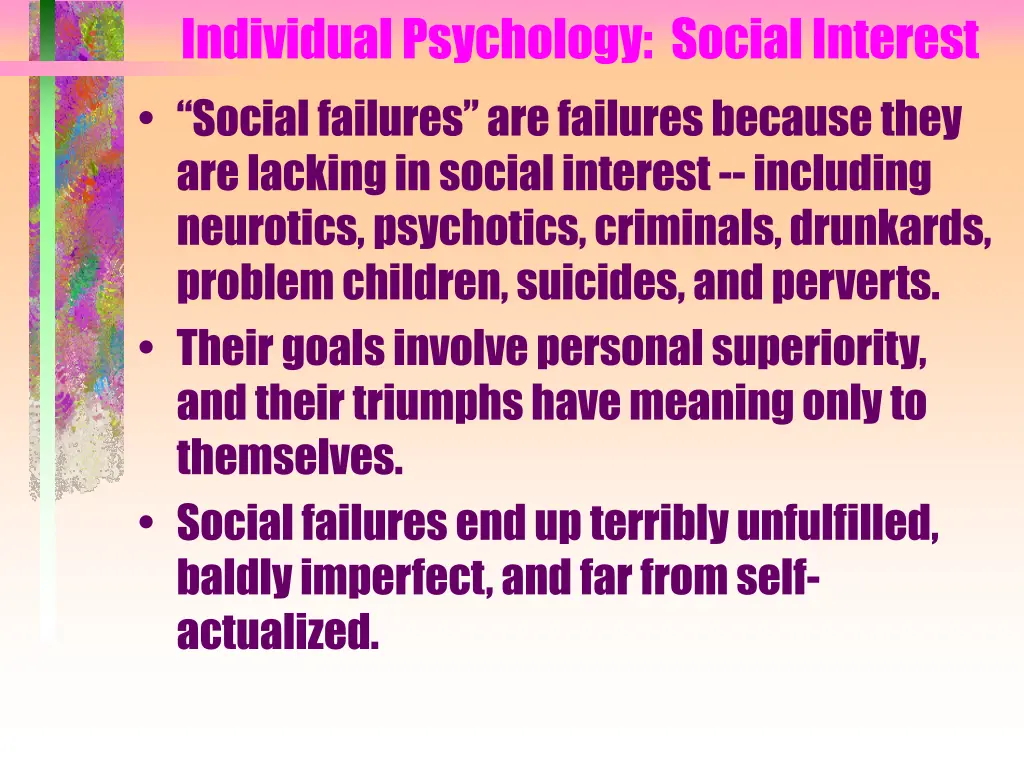 individual psychology social interest social