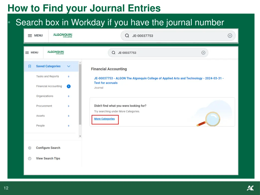 how to find your journal entries 2