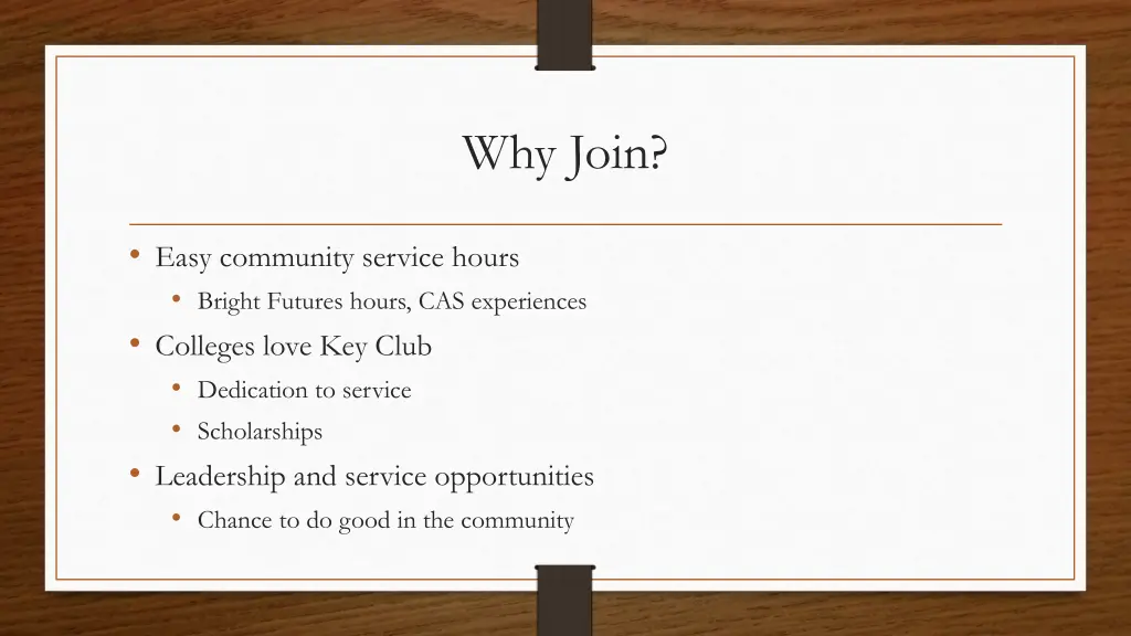 why join