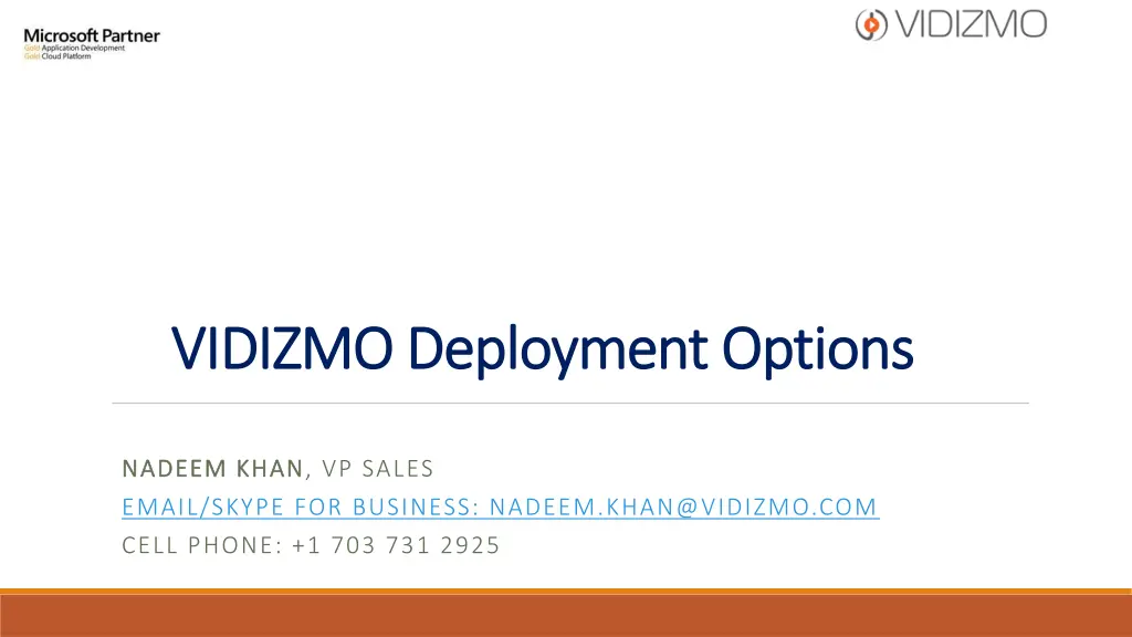 vidizmo deployment options vidizmo deployment