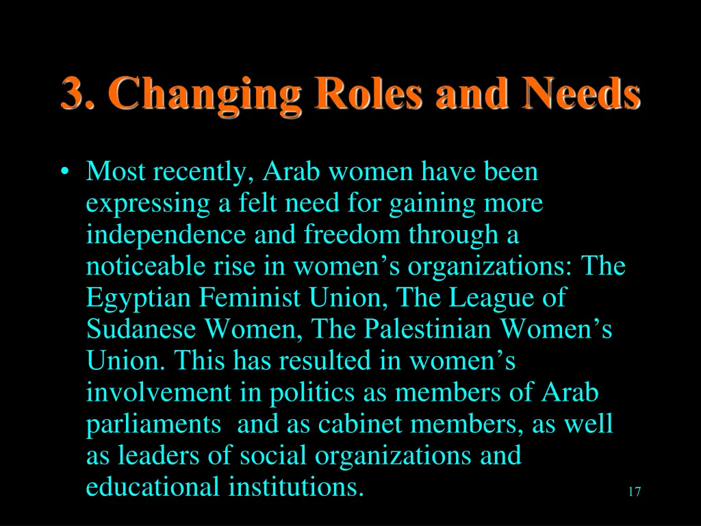 3 changing roles and needs 2