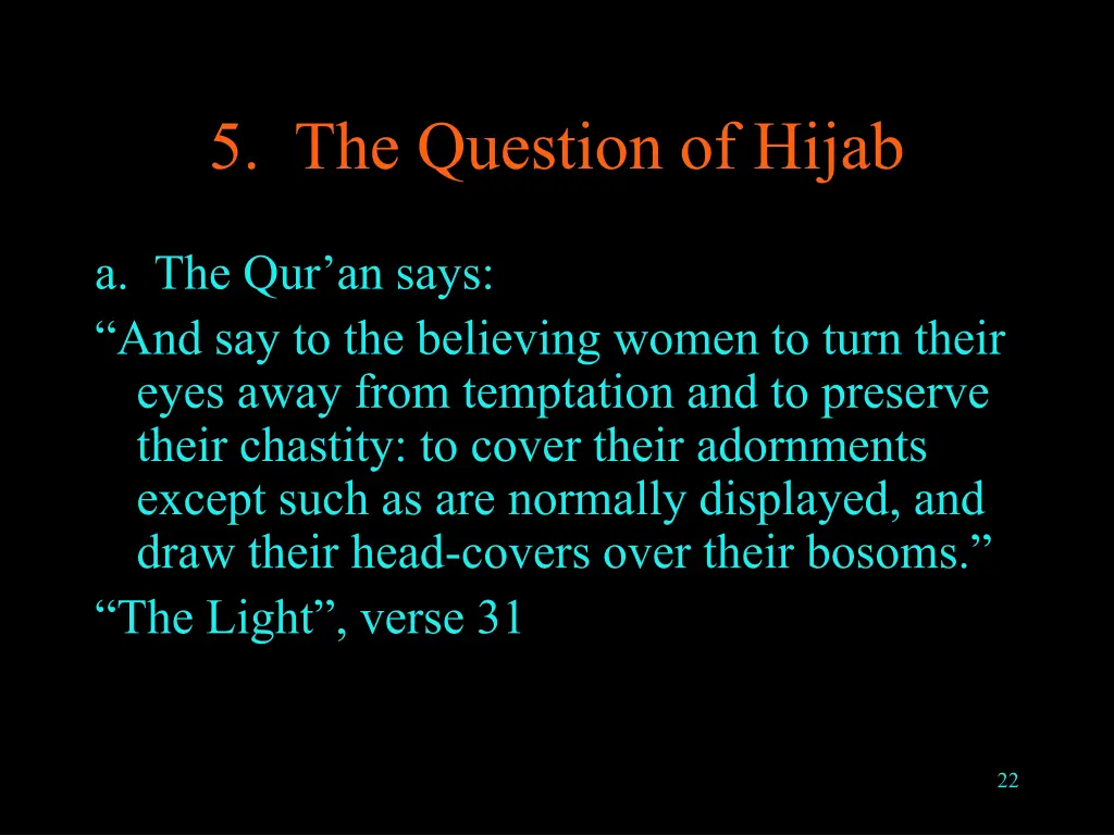 5 the question of hijab